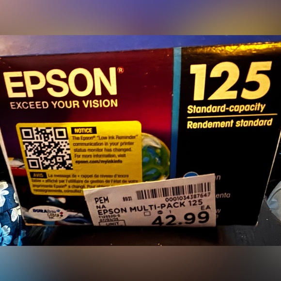 Epson 125 Standard-Capacity Ink Multi-Pack - Picture 1 of 1